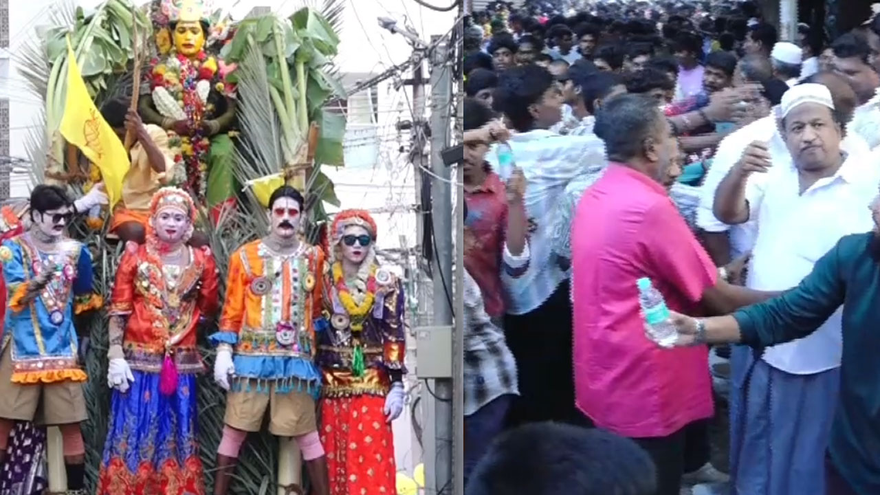 பங்குனி திருவிழா.. இந்து பக்தர்களுக்கு குடிதண்ணீர் வழங்கிய இஸ்லாமியர்கள்