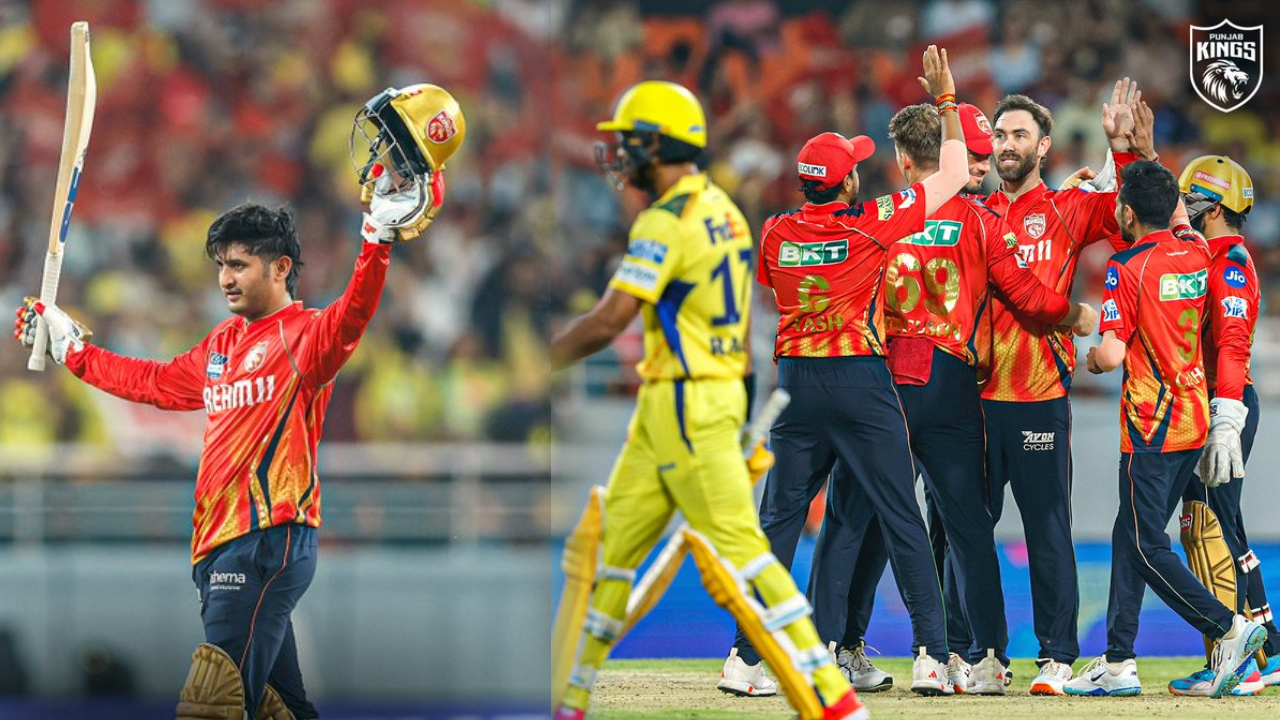 தொடர் தோல்வியில் CSK..  பிரியான்ஸ் ஆர்யா அதிரடி.. பஞ்சாப் கிங்ஸ் அபார வெற்றி!
