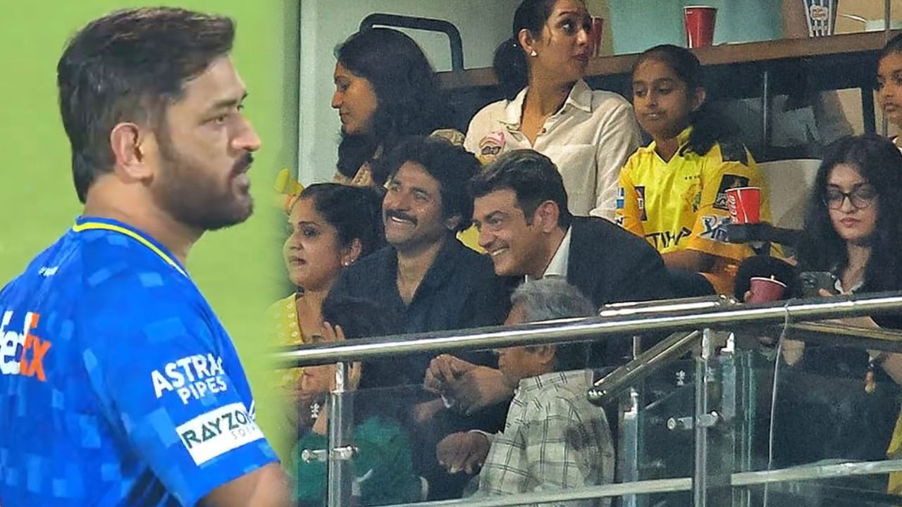 CSKvsSRH: சிஎஸ்கே போட்டியை நேரில் கண்ட அஜித்...சிவகார்த்திகேயன்