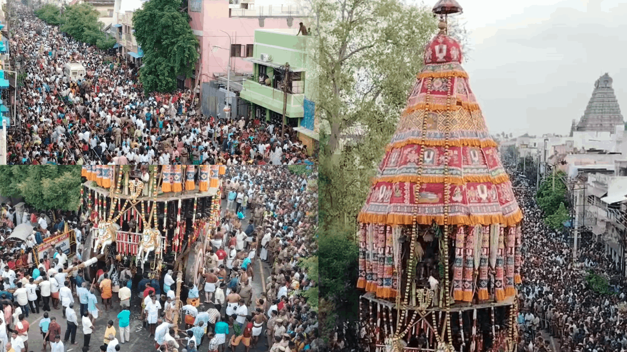 ஸ்ரீரங்கம் அரங்கநாதர் கோவிலில் சித்திரை திருவிழா... ஆயிரக்கணக்கான பக்தர்கள் சாமி தரிசனம்!