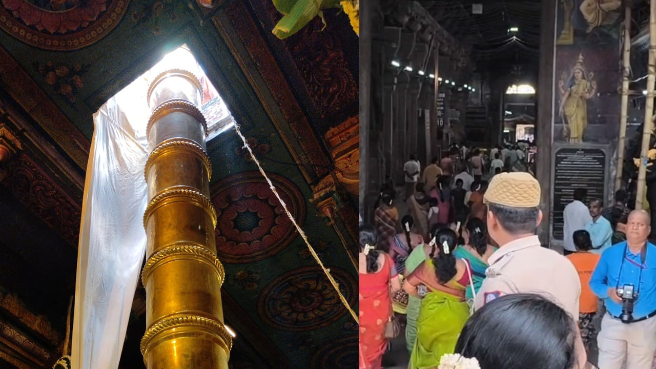 மதுரை சித்திரை திருவிழா.. கொடியேற்றத்துடன் கோலாகலம்