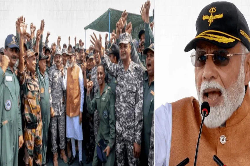 S-400 முன்பு பிரதமர் மோடி உரை.. விமானப்படை வீரர்களுக்கு பாராட்டு!