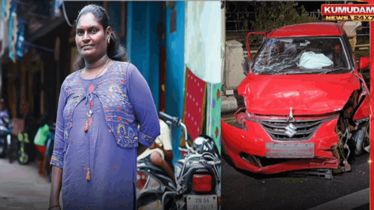  குடிபோதையில் கார் ஓட்டிய கானா பாடகி விமலா..  கார் விபத்தில் 3 பேர் மருத்துவமனையில் அனுமதி..!