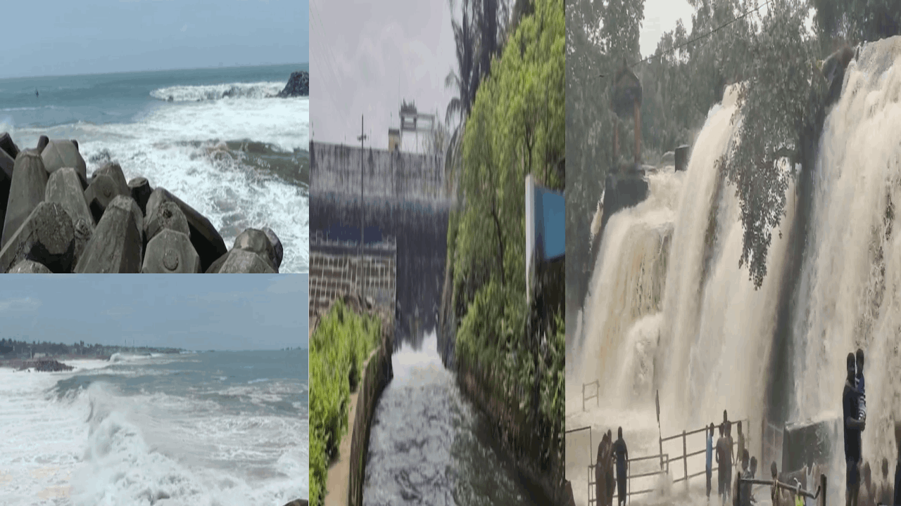 கன்னியாகுமரிக்கு ரெட் அலர்ட்..  4வது நாளாக கடலுக்கு செல்லாத நாட்டு படகு மீனவர்கள்!
