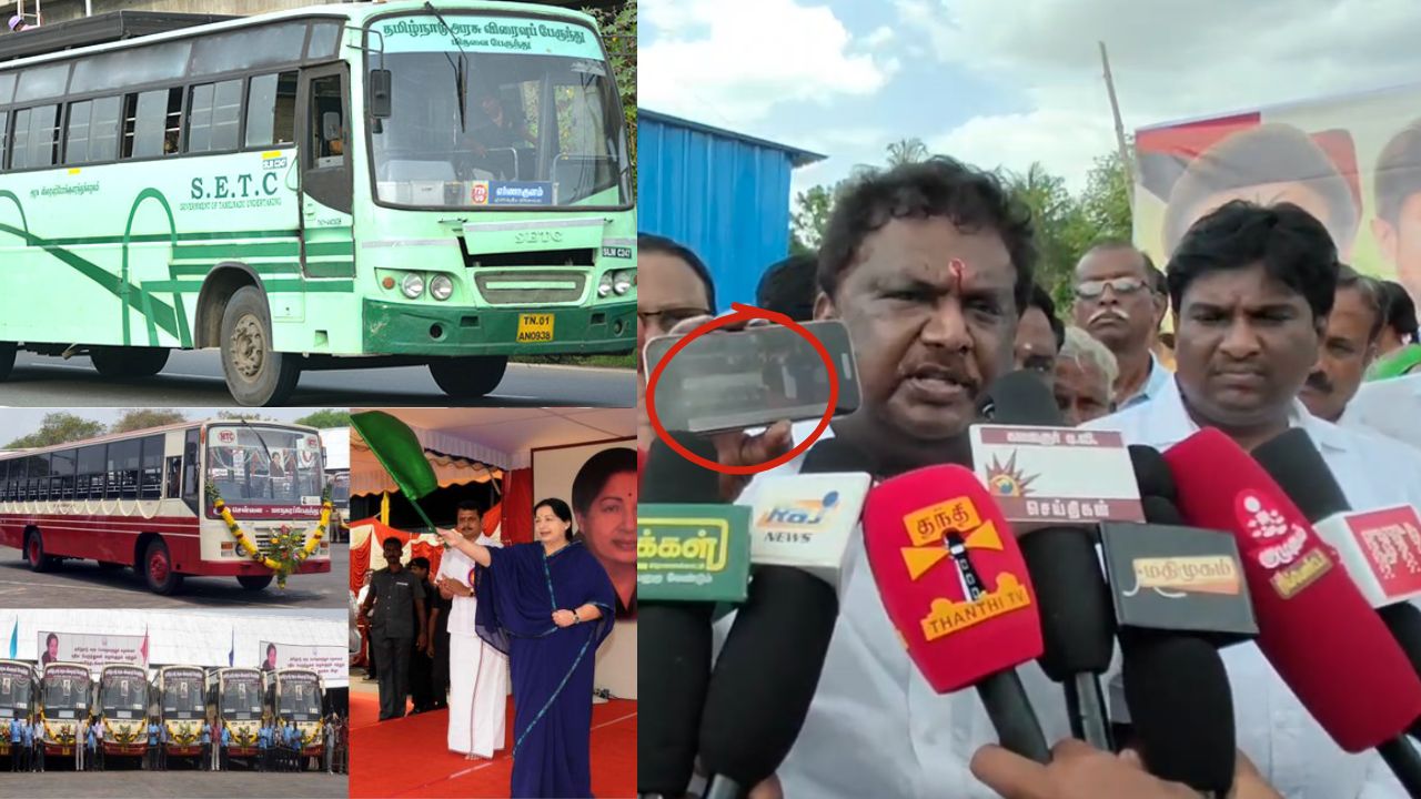 அரசு பேருந்தில் ’தமிழ்நாடு’ பெயர் விவகாரம்.. ஆதாரத்தை நீட்டிய அமைச்சர் சிவசங்கர்
