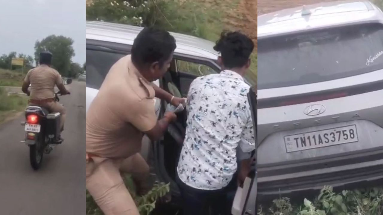 அதிவேகமாக சென்ற கார்.. சினிமா பணியில் துரத்திய போலீசார்