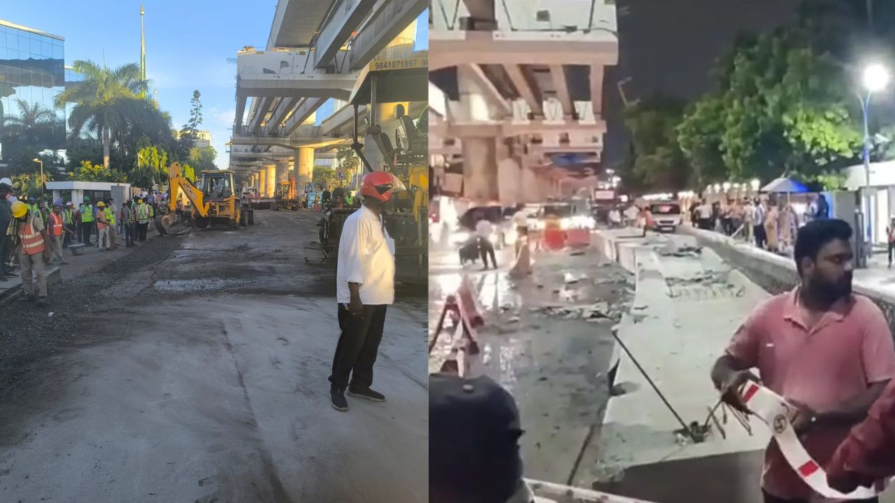 மெட்ரோ ரயில் கட்டுமானத்தில் விபத்து.. ஒருவர் உயிரிழந்த சோகம்