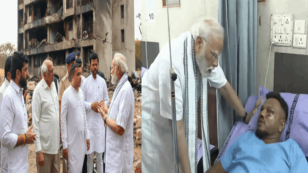 அகமதாபாத் விமான விபத்து: மருத்துவமனையில் சிகிச்சை பெறுபவர்களுக்கு பிரதமர் மோடி ஆறுதல்!