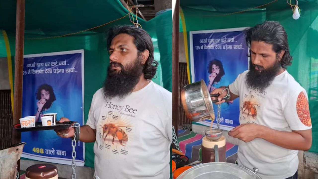 வரதட்சணை புகார்.. மாமியார் வீட்டு முன்பு டீ கடை போட்டு நூதன போராட்டம்