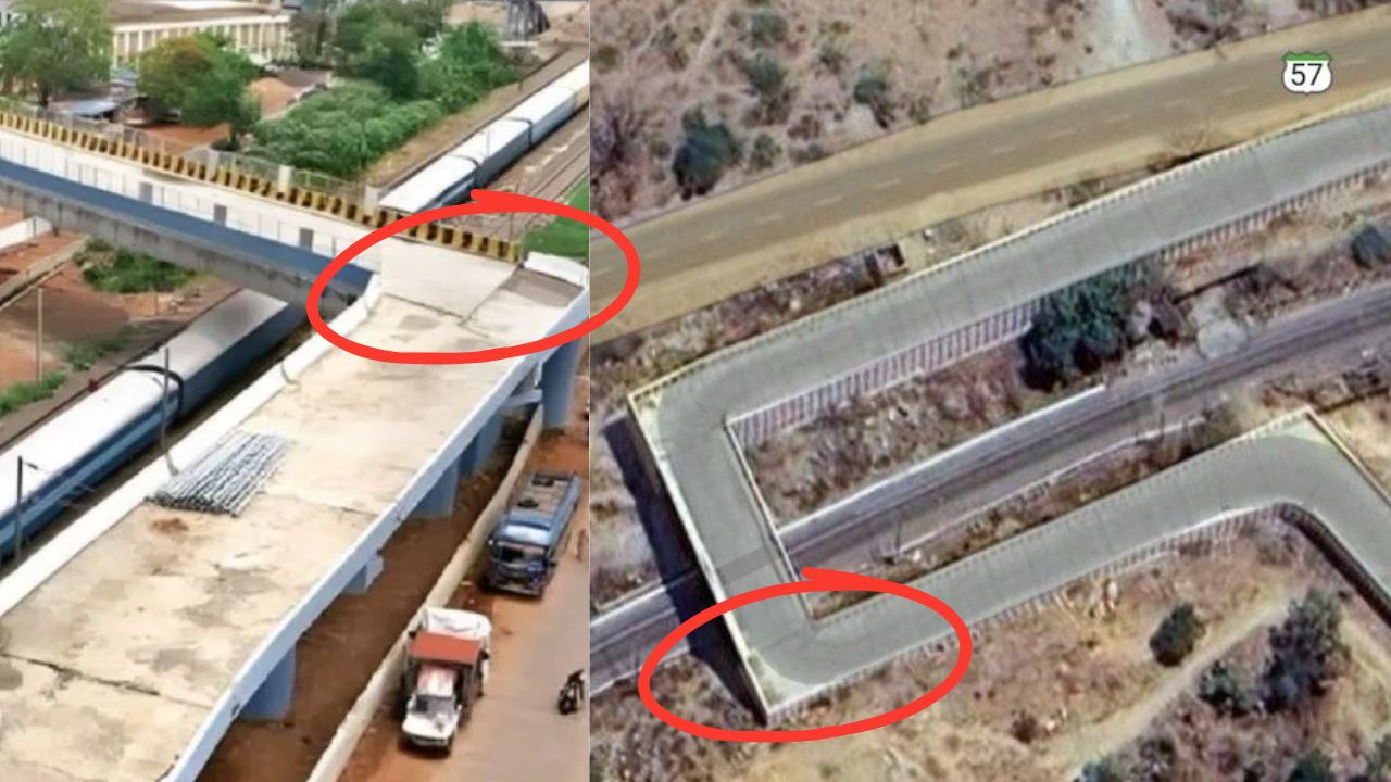 இது என்னங்க பாலம்? போபாலை தொடர்ந்து ஆந்திராவிலும்.. கலாய்த்த காங்கிரஸ்