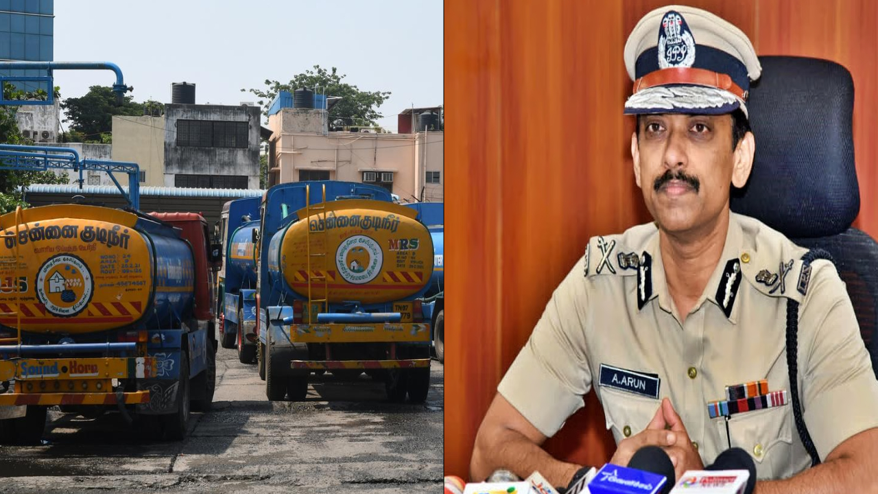 பீக் ஹவர்சில் தண்ணீர் லாரிகளுக்கு தடை.. காவல்துறை உத்தரவு