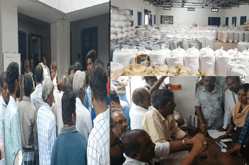  நெல்லுக்கு உரிய விலை வழங்கவில்லை.. விவசாயிகள் சாலை மறியல்.. அதிகாரிகள் பேச்சுவார்த்தை