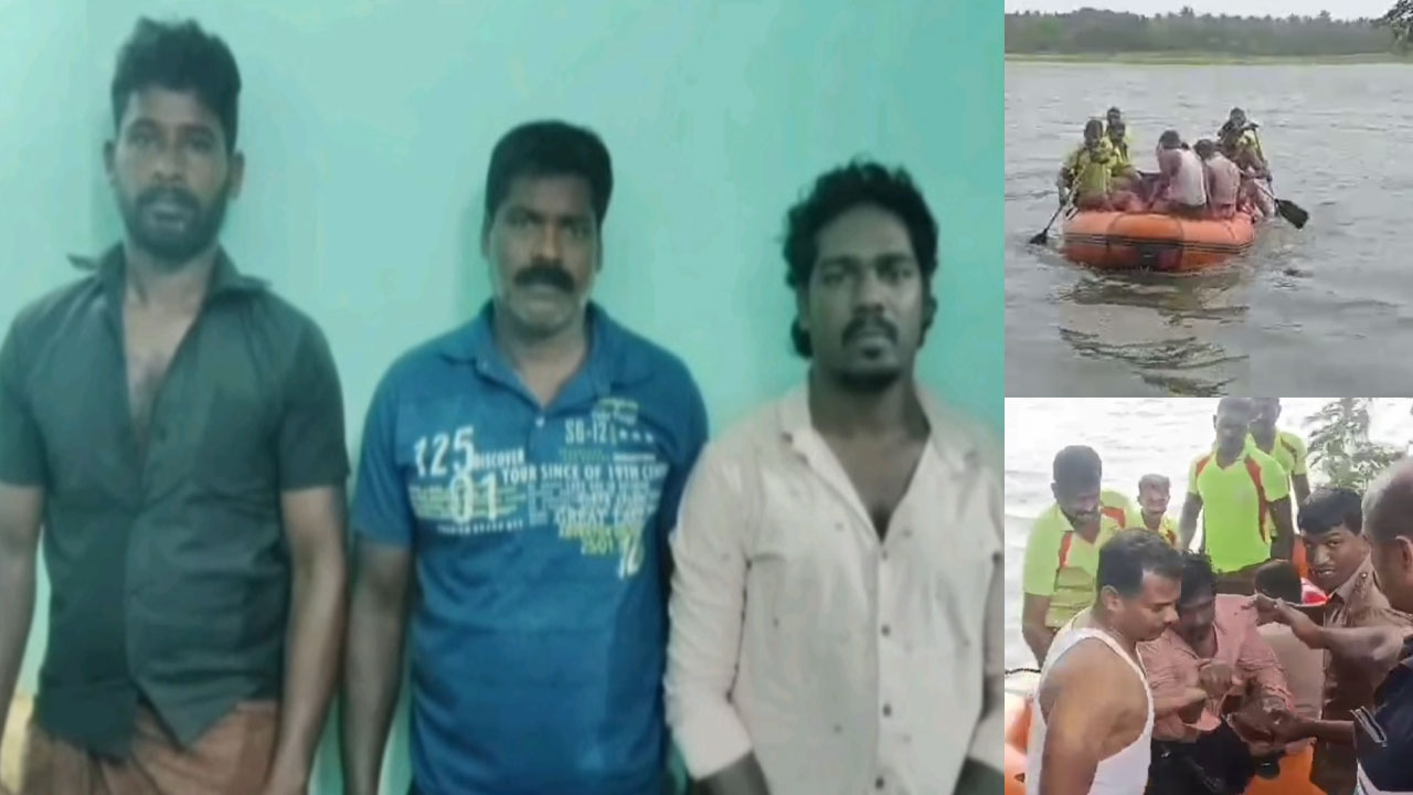  வடிவேலு பட பாணியில் தப்பிக்க முயற்சி-படகில் சென்று கைது செய்த போலீஸ்