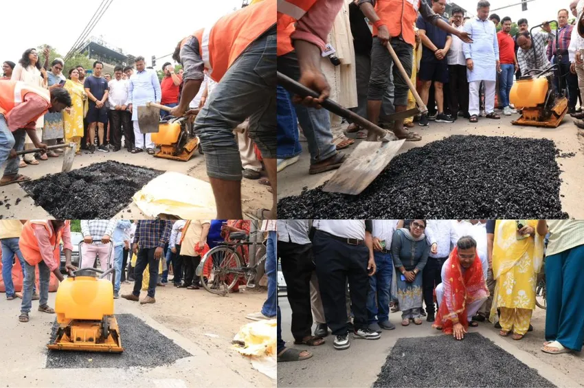 டெல்லி PWD உலக சாதனை: ஒரே நாளில் 3,433 சாலைப் பள்ளங்கள் சீரமைப்பு!