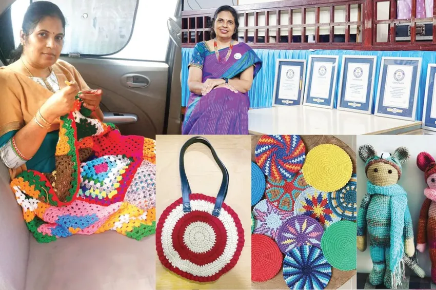 குரோஷே என்னும் ’கொக்கிப் பின்னல்’ கலை- அசத்தும் தமிழக பெண்!
