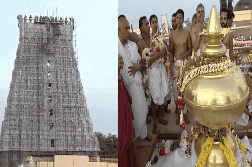  திருச்செந்தூர் சுப்பிரமணிய சுவாமி கோயில் குடமுழுக்கு.. பரவசத்தில் திளைத்த பக்தர்கள்!
