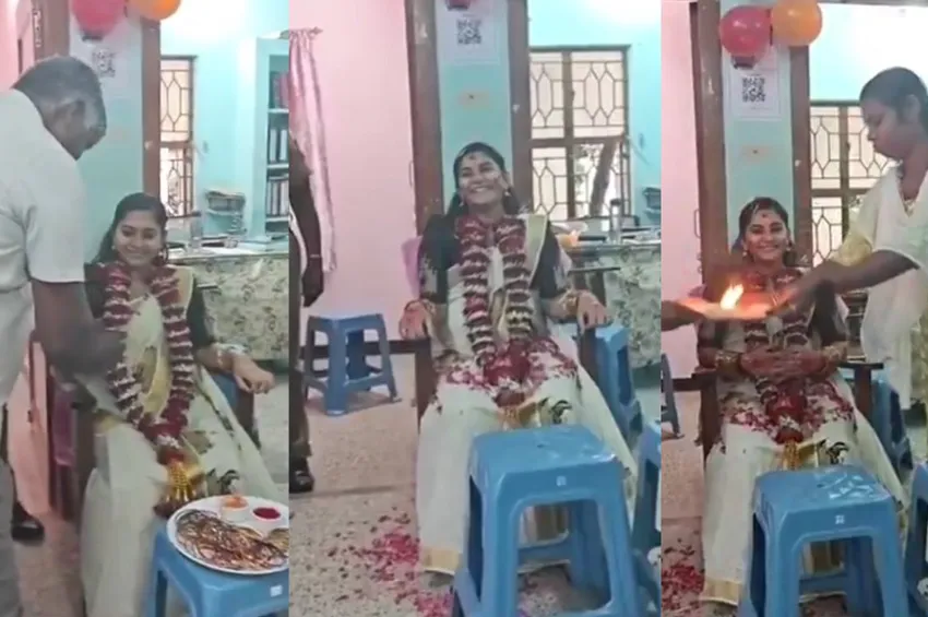 தந்தையை இழந்த பெண்ணுக்கு தாயாக மாறிய போலீசார்.. நெகிழ்ச்சி சம்பவம்!