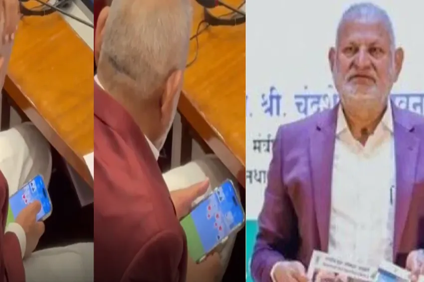 பேரவையில் ரம்மி விளையாடிய அமைச்சர் - வைரல் வீடியோ வீடியோகுறித்து அமைச்சர் விளக்கம்!