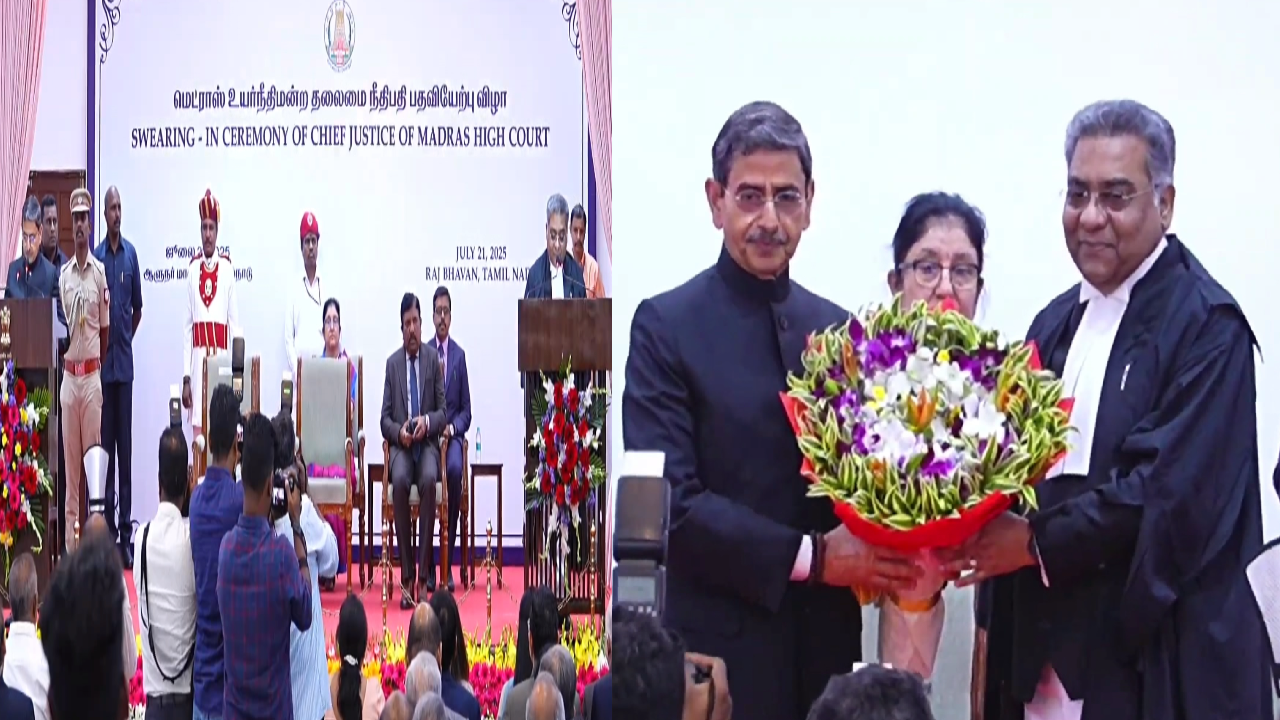 சென்னை உயர் நீதிமன்றத்தின் 54-வது தலைமை நீதிபதியாக மனீந்திர மோகன் ஸ்ரீவஸ்தவா பதவியேற்பு!