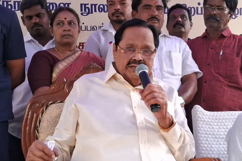 நூலகங்கள் தான் மனிதனை அறிவுள்ளவனாக மாற்றுகிறது-அமைச்சர் துரைமுருகன்