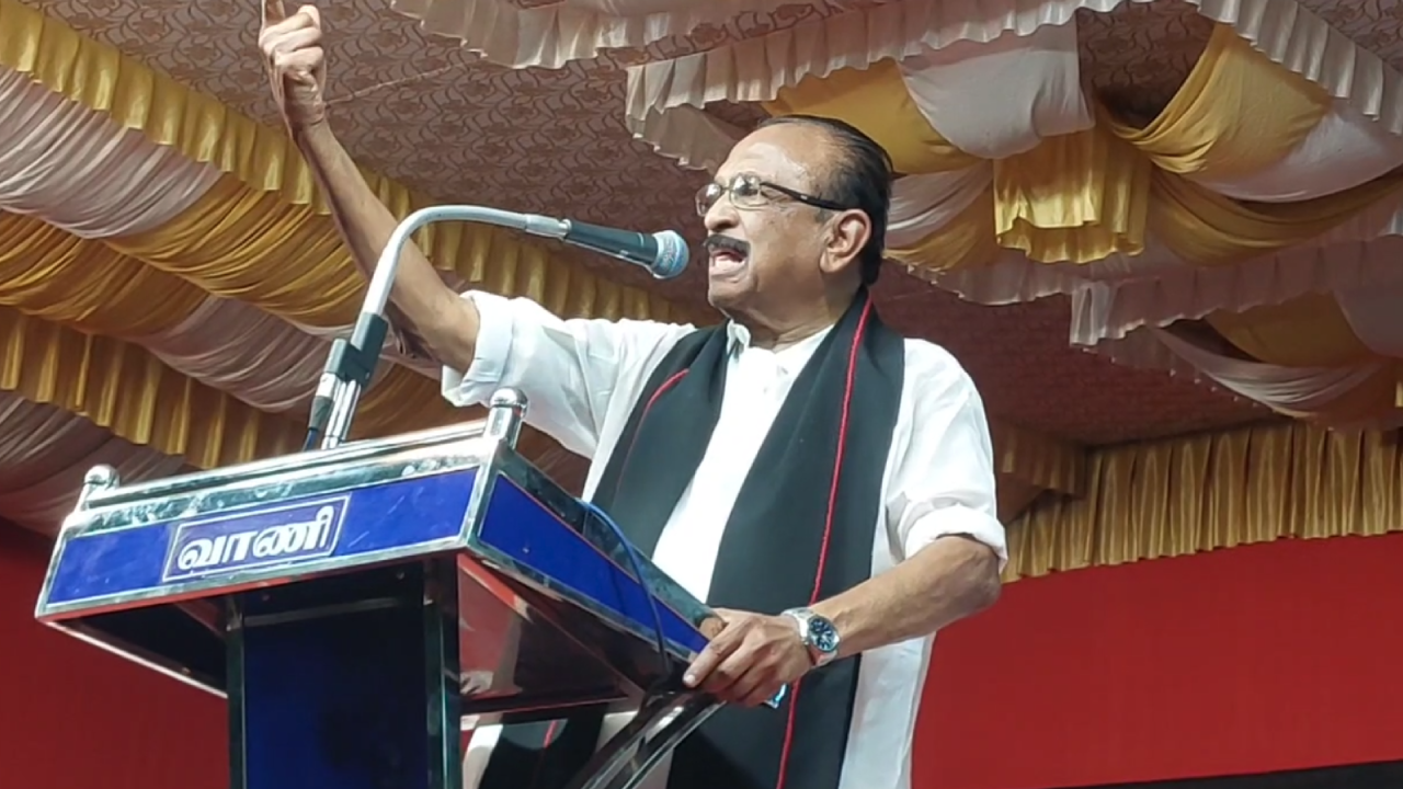 திமுக ஆட்சி பிற மாநிலங்களை எல்லாம் கவர்ந்து இழுக்கிறது –தென்காசியில் வைகோ பேச்சு