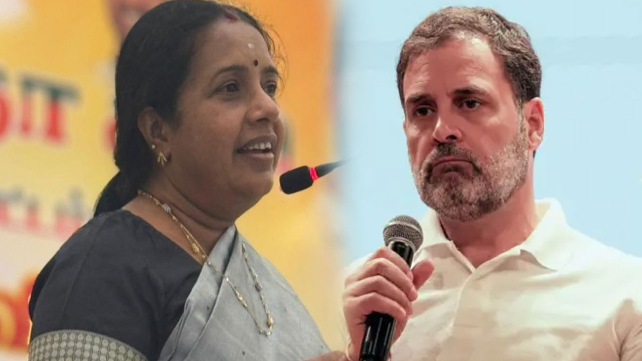  பாஜகவை தோற்கடிக்க முடியாத விரக்தியில் பொய்களைப் பரப்பி வருகிறார்- ராகுல்காந்தி மீது வானதி சீனிவாசன் குற்றச்சாட்டு 