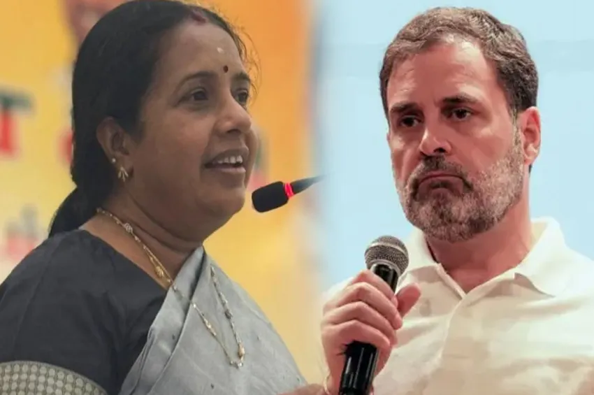  பாஜகவை தோற்கடிக்க முடியாத விரக்தியில் பொய்களைப் பரப்பி வருகிறார்- ராகுல்காந்தி மீது வானதி சீனிவாசன் குற்றச்சாட்டு 