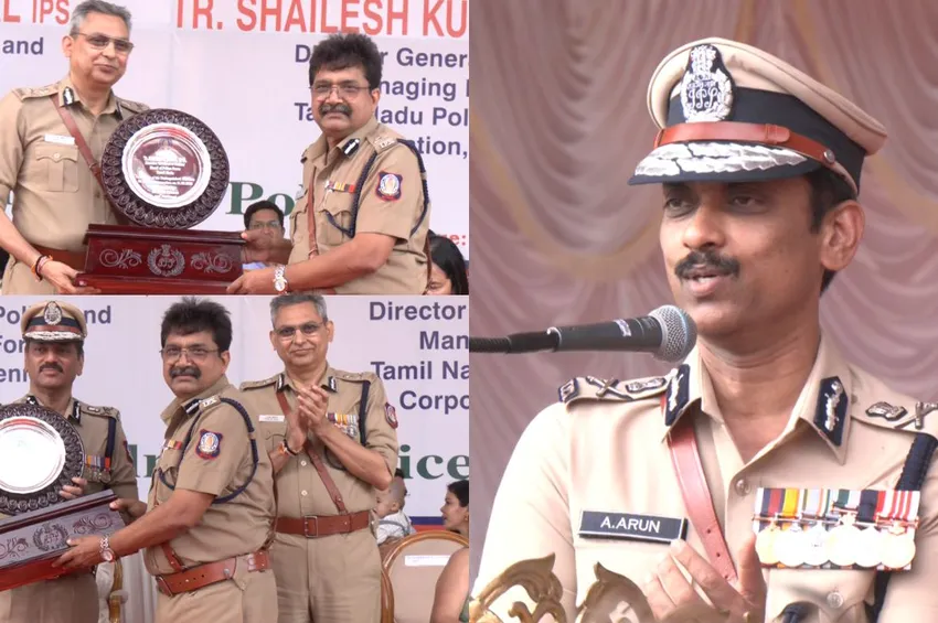 டிஜிபிக்கள் சங்கர் ஜிவால், சைலேஷ் குமார் யாதவுக்கு பிரியாவிடை.. ஓய்வு வயதை மாற்ற வேண்டும்- ஆணையர் அருண்