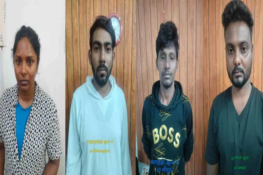 ஹனி டிராப் கும்பல் சிக்கியது: தொழிலதிபரைக் கடத்தி பணம் பறித்த வழக்கில் நான்கு பேர் கைது!