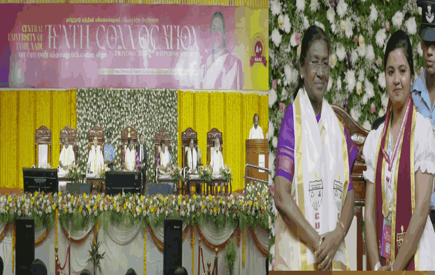 திருவாரூர் மத்தியப் பல்கலைக்கழகத்தில் பட்டமளிப்பு விழா; குடியரசுத் தலைவர் முர்மு, ஆளுநர் ரவி பங்கேற்பு!