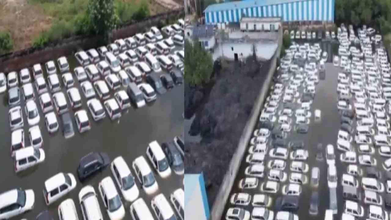 ஹரியானாவில் கனமழை: மாருதி சுசுகி குடோனில் 300 கார்கள் நீரில் மூழ்கி சேதம்!