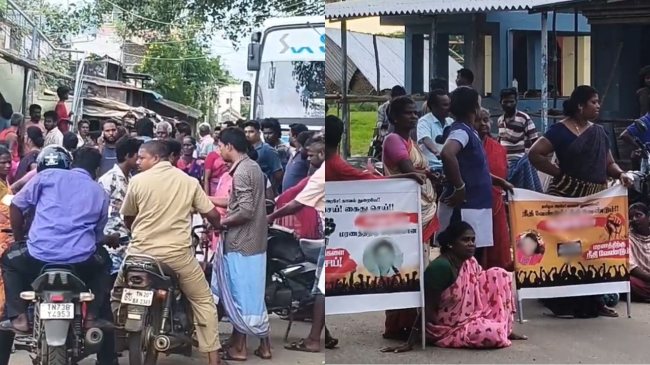 பட்டியலின பெண் தற்கொலை.. காதலனை கைது செய்ய வலியுறுத்தி குடும்பத்தினர் சாலை மறியல்!