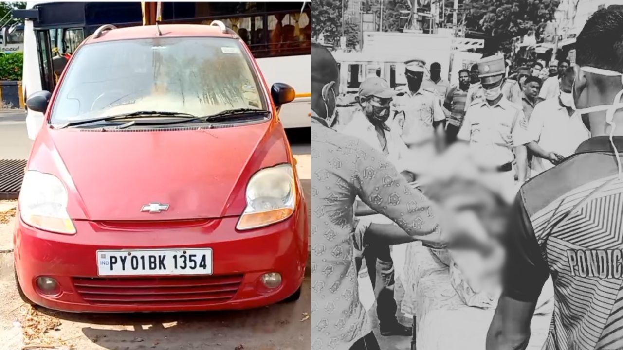 புதுச்சேரியில் காருக்குள் அழுகிய நிலையில் ஆண் சடலம்.. கொலையா? தற்கொலையா? போலீசார் தீவிர விசாரணை!
