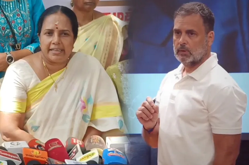  மோடிக்கு எதிராக தவறான தகவலை பரப்புகிறார் -  ராகுல் காந்தி மீது வானதி சீனிவாசன் சாடல்