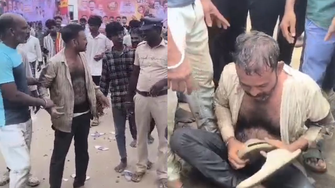 விஜய் கூட்டத்தில் பரபரப்பு: பெண்ணிடம் செயின் பறித்த வடமாநிலத்தவருக்கு தர்ம அடி! 