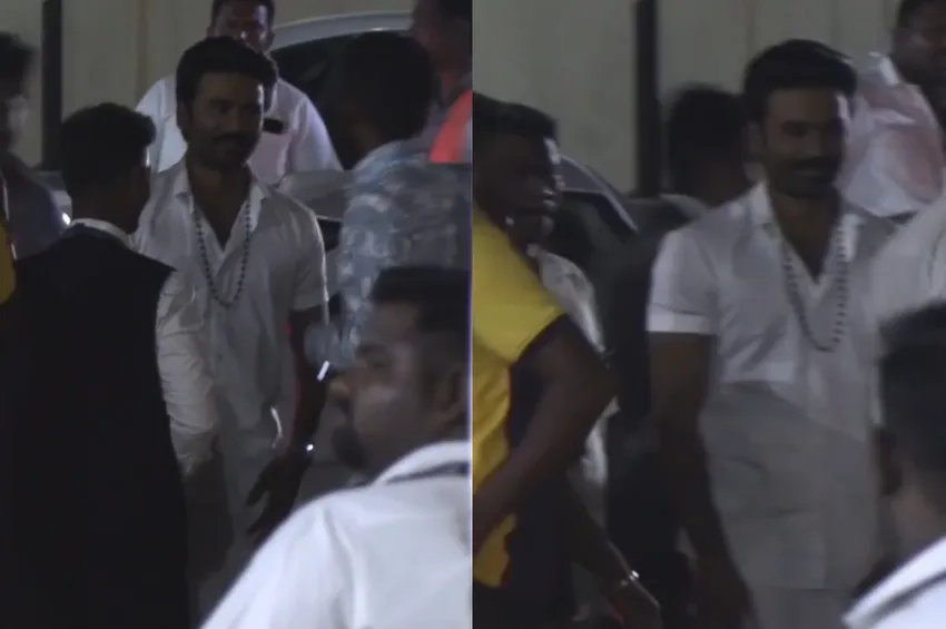   சென்னை திரும்பிய தனுஷை சூழ்ந்துக்கொண்ட ரசிகர்களால் பரபரப்பு