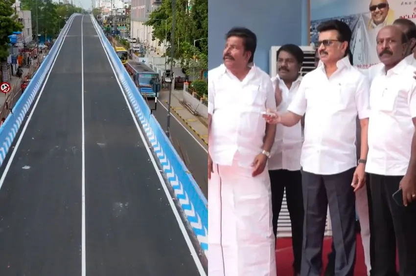 சென்னை தி.நகரில் ரூ.164.92 கோடி செலவில் கட்டப்பட்டுள்ள மேம்பாலம்.. முதல்வர் ஸ்டாலின் திறந்து வைத்தார்!
