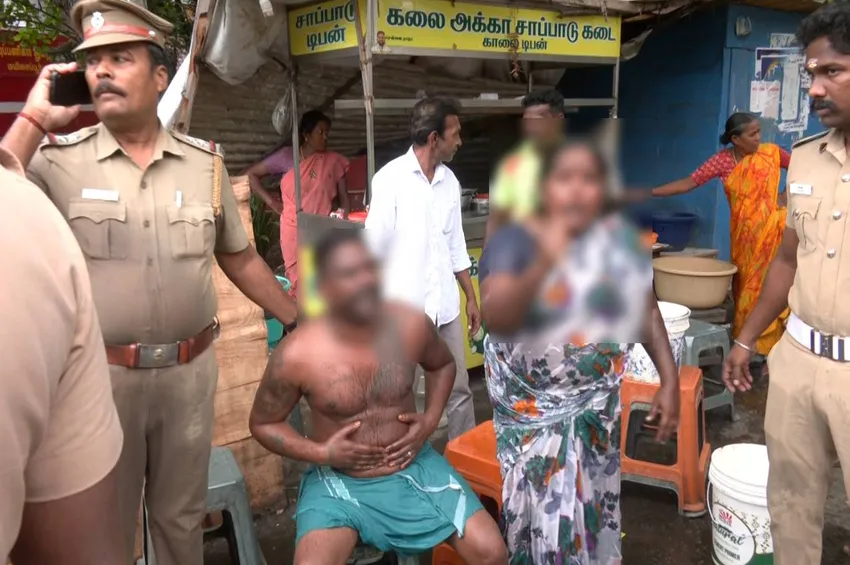 மகன் மீது பொய் வழக்கு- டிஜிபி அலுவலகம் முன்பு ஒரே குடும்பத்தைச் சேர்ந்த 3 பேர் தீக்குளிக்க முயற்சி; பரபரப்பு! 