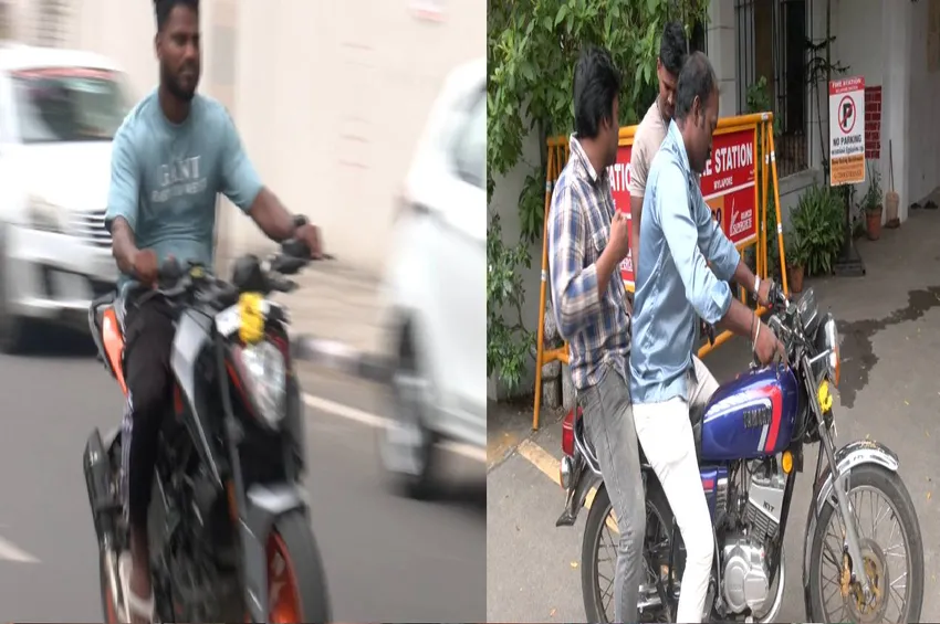 டிஜிபி அலுவலகம் முன்பே பைக் ரேஸ்: சாகசத்தில் ஈடுபட்ட இளைஞர்கள்; துரத்திப் பிடித்ததில் ஒருவர் கைது!