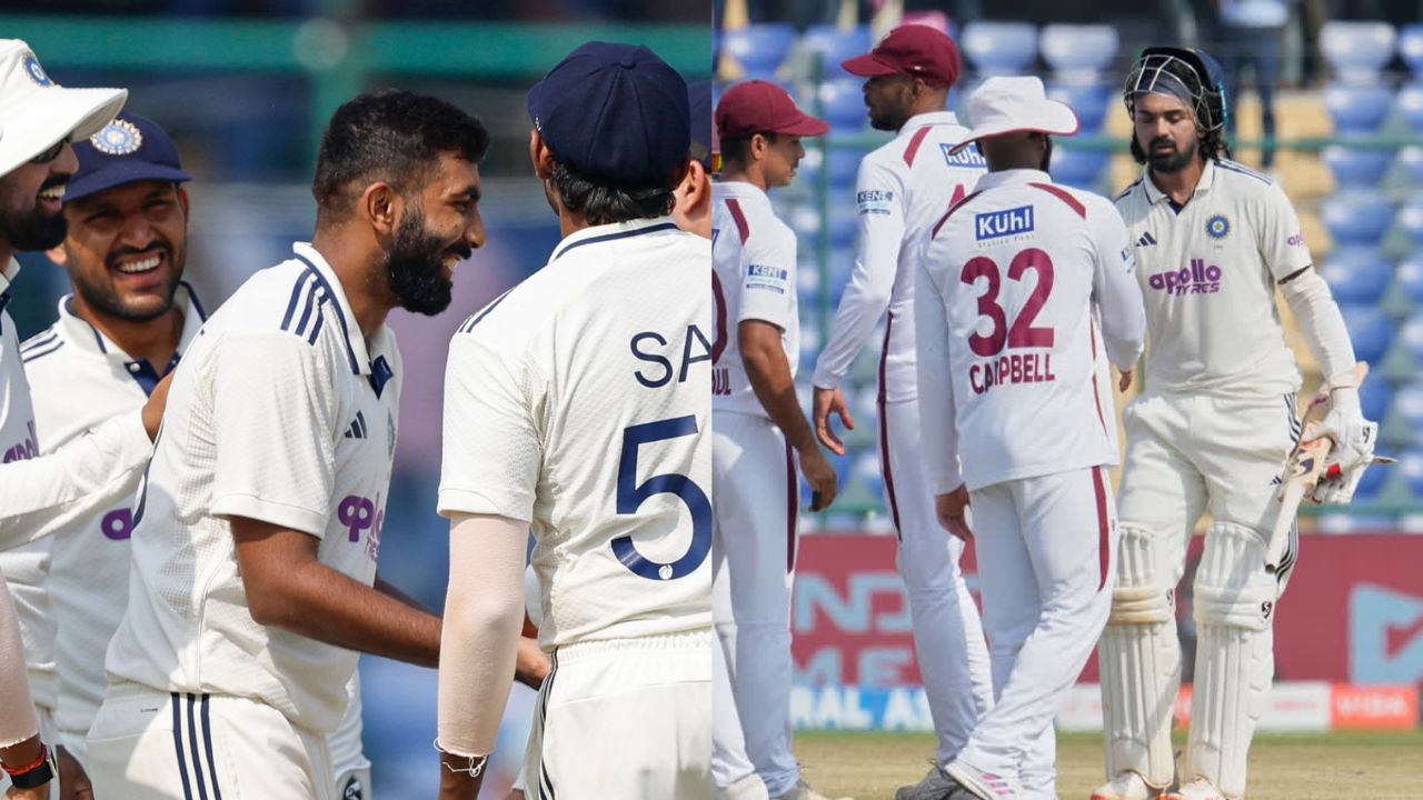 IND VS WI: வெஸ்ட் இண்டீஸ் அணிக்கு எதிரான டெஸ்ட்.. தொடரை வென்றது இந்தியா!