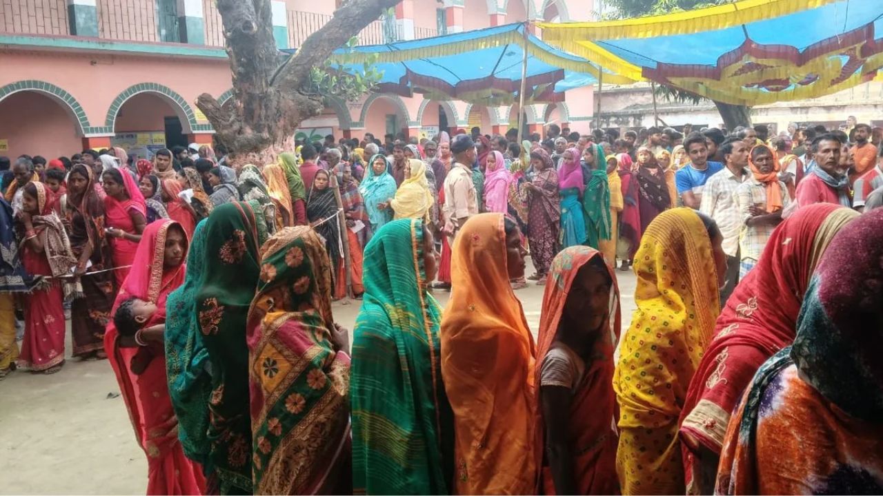 பீகாரில் இரண்டாம் கட்டத் தேர்தல்.. காலை 9 மணி நிலவரப்படி 14.55% வாக்குப்பதிவு!