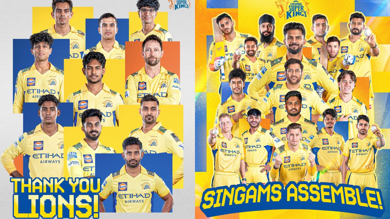 சிஎஸ்கே அணியில் இருந்து 11 வீரர்கள் விடுவிப்பு.. யார் யார் தெரியுமா?