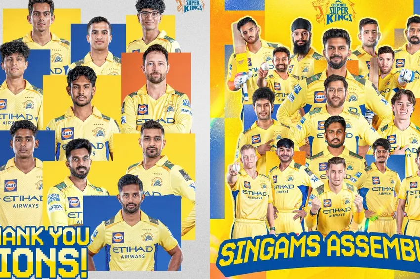 சிஎஸ்கே அணியில் இருந்து 11 வீரர்கள் விடுவிப்பு.. யார் யார் தெரியுமா?