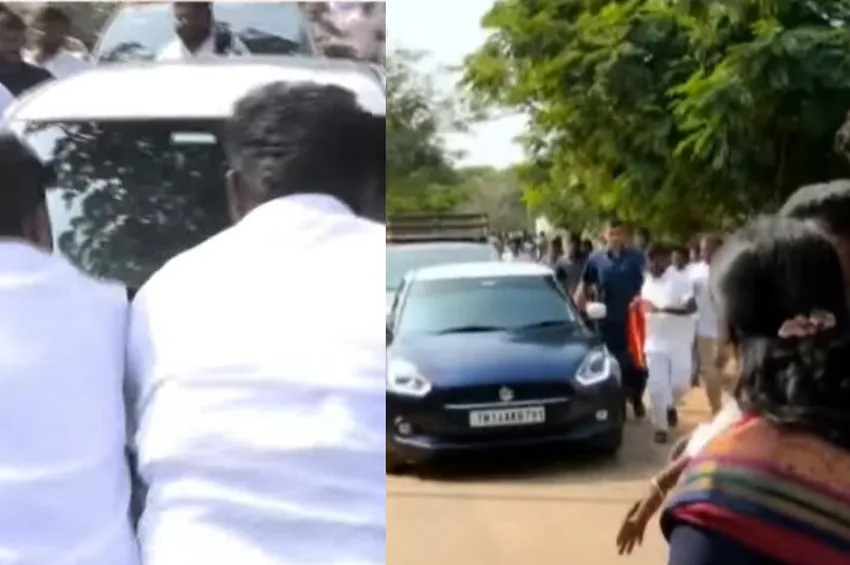 பனையூர் தவெக அலுவலகத்தில் பதற்றம்: விஜய் கார் முற்றுகை!