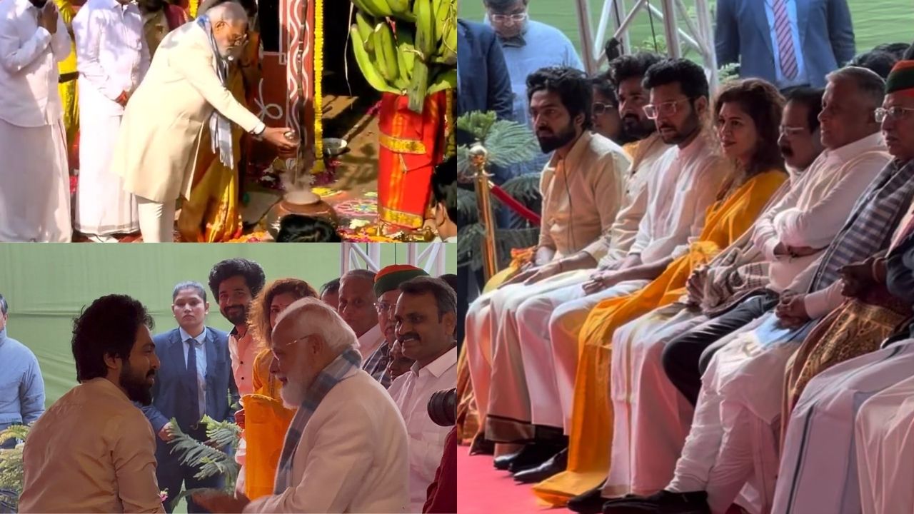 டெல்லியில் பிரதமர் மோடி பொங்கல் விழா.. 'பராசக்தி' படக்குழு பங்கேற்பு!