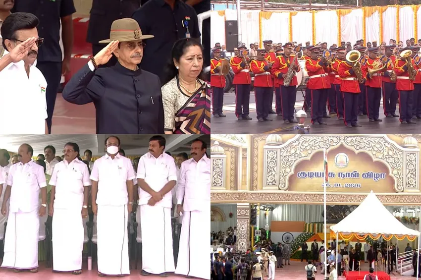 77-வது குடியரசு தினம்: சென்னையில் ஆளுநர் ஆர்.என்.ரவி தேசியக் கொடி ஏற்றினார்!