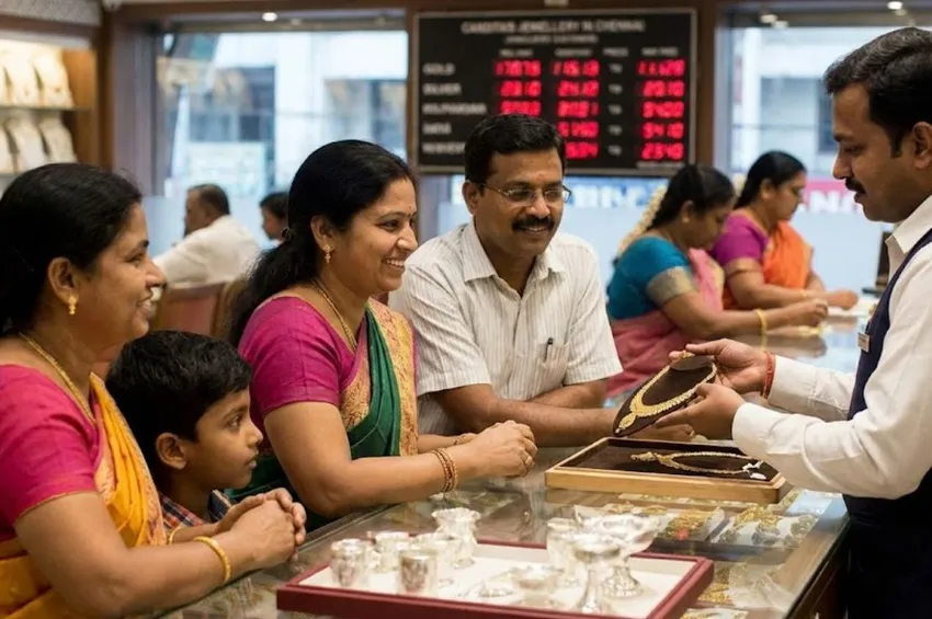 நகை பிரியர்களுக்கு குட் நியூஸ்.. தங்கம், வெள்ளி விலை கடும் சரிவு!