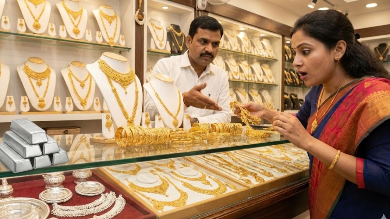 நகை பிரியர்களுக்கு குட் நியூஸ்.. தங்கம், வெள்ளி விலை சரிவு!