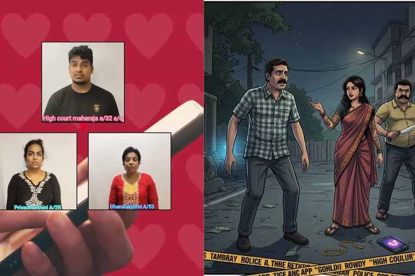 டேட்டிங் ஆப்பில் ஹனி ட்ராப்... ரவுடி உள்பட 3 பேர் கைது!