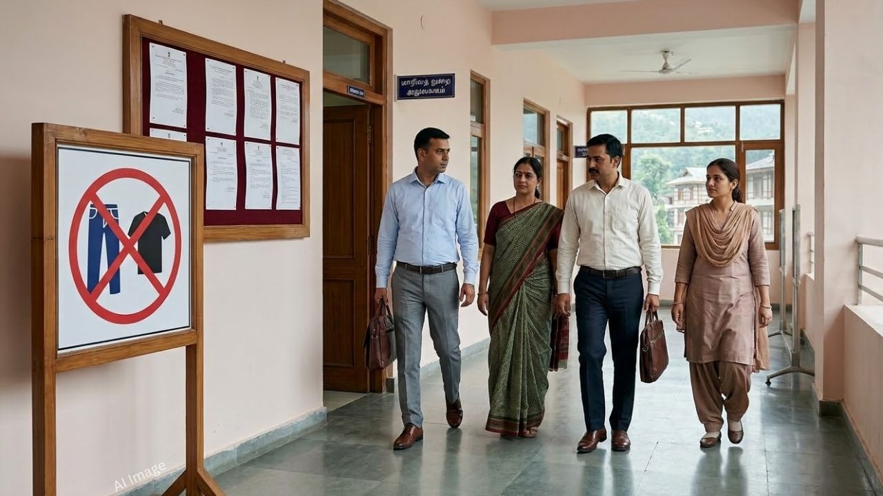 ஜீன்​ஸ், டி-ஷர்ட் அணிய தடை.. ஊழியர்களுக்கு அரசு கடும் கட்டுப்பாடு!